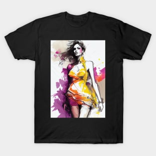 Fashion Illustrations: Elegant and On-Trend T-Shirt